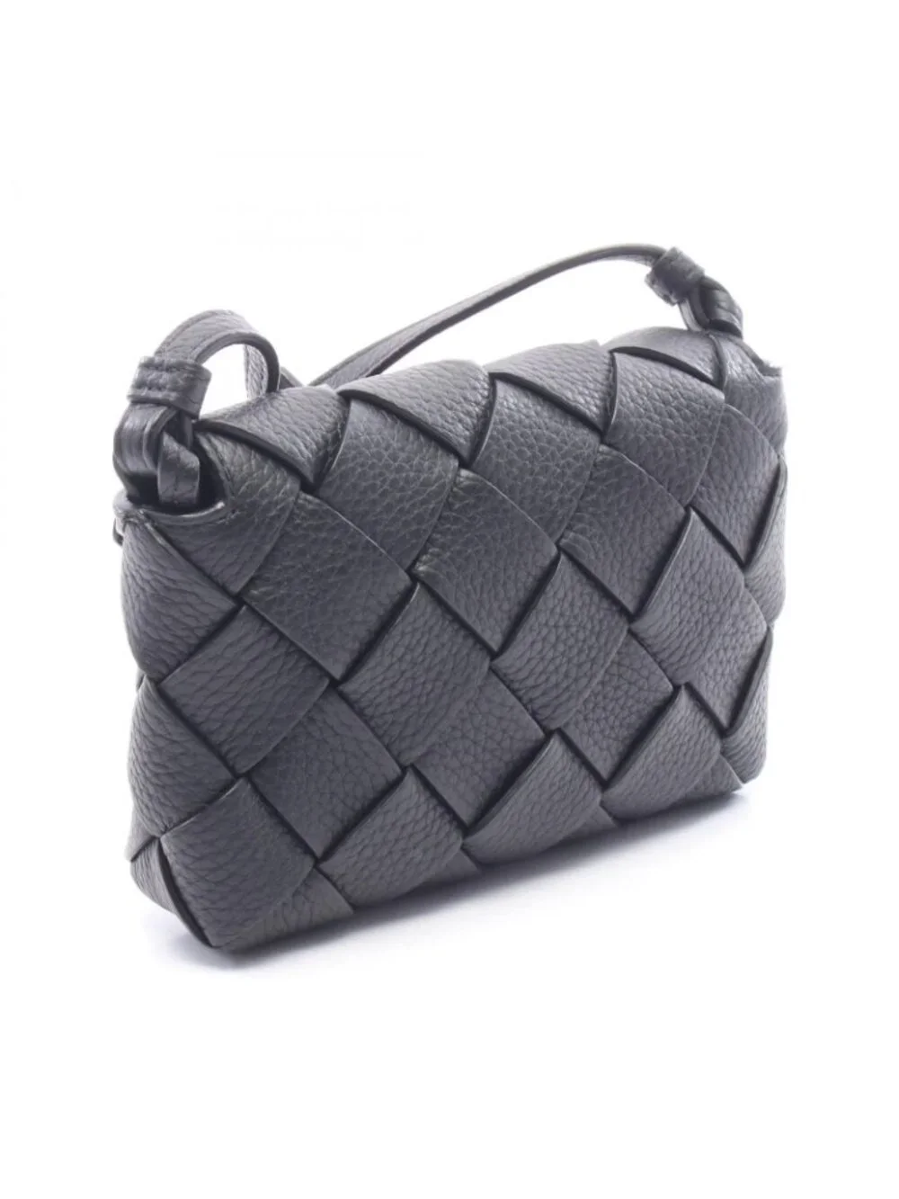 Bottega Veneta Shoulder Bag Diago Black Leather